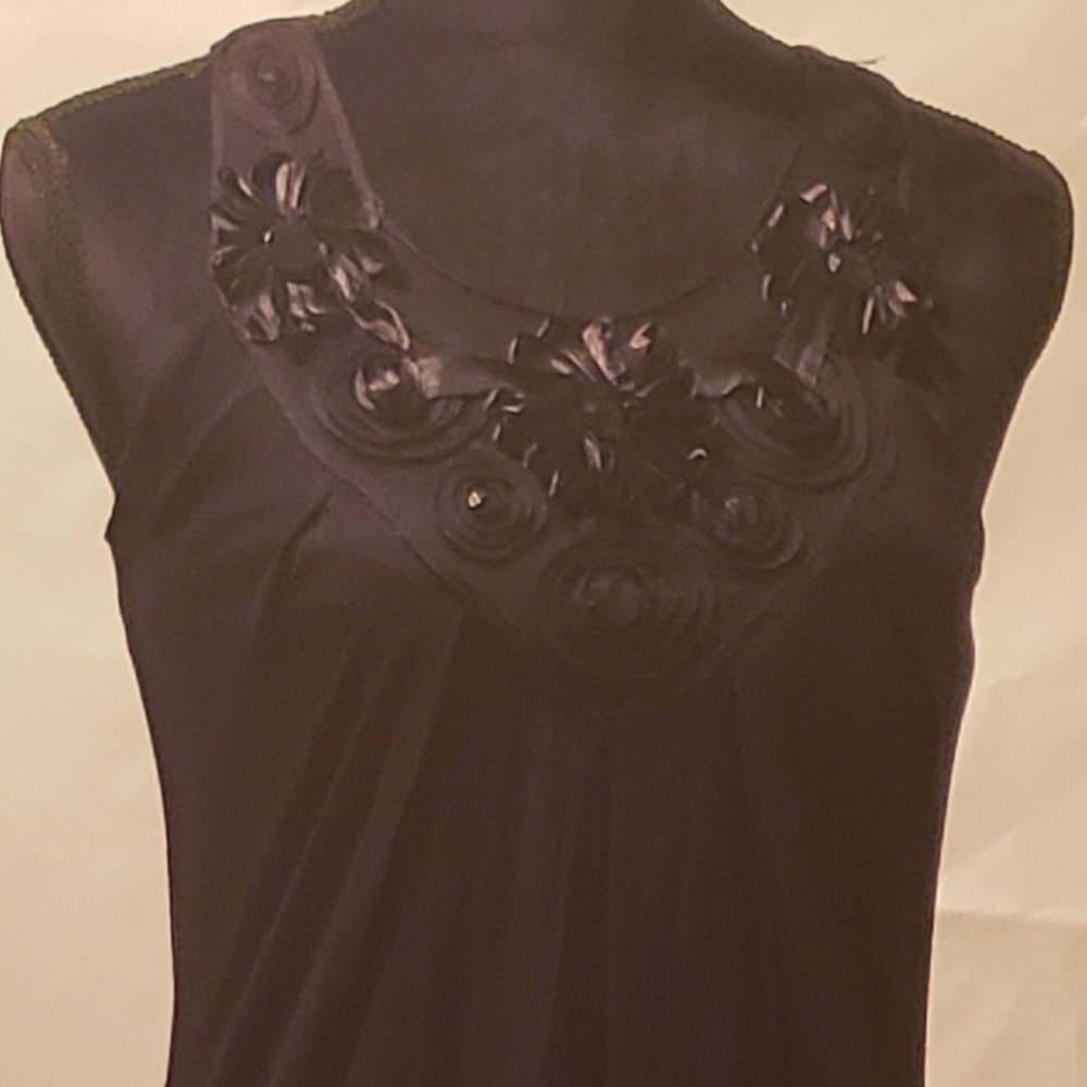 "Chelsey" Black Midi Dress  Size Small